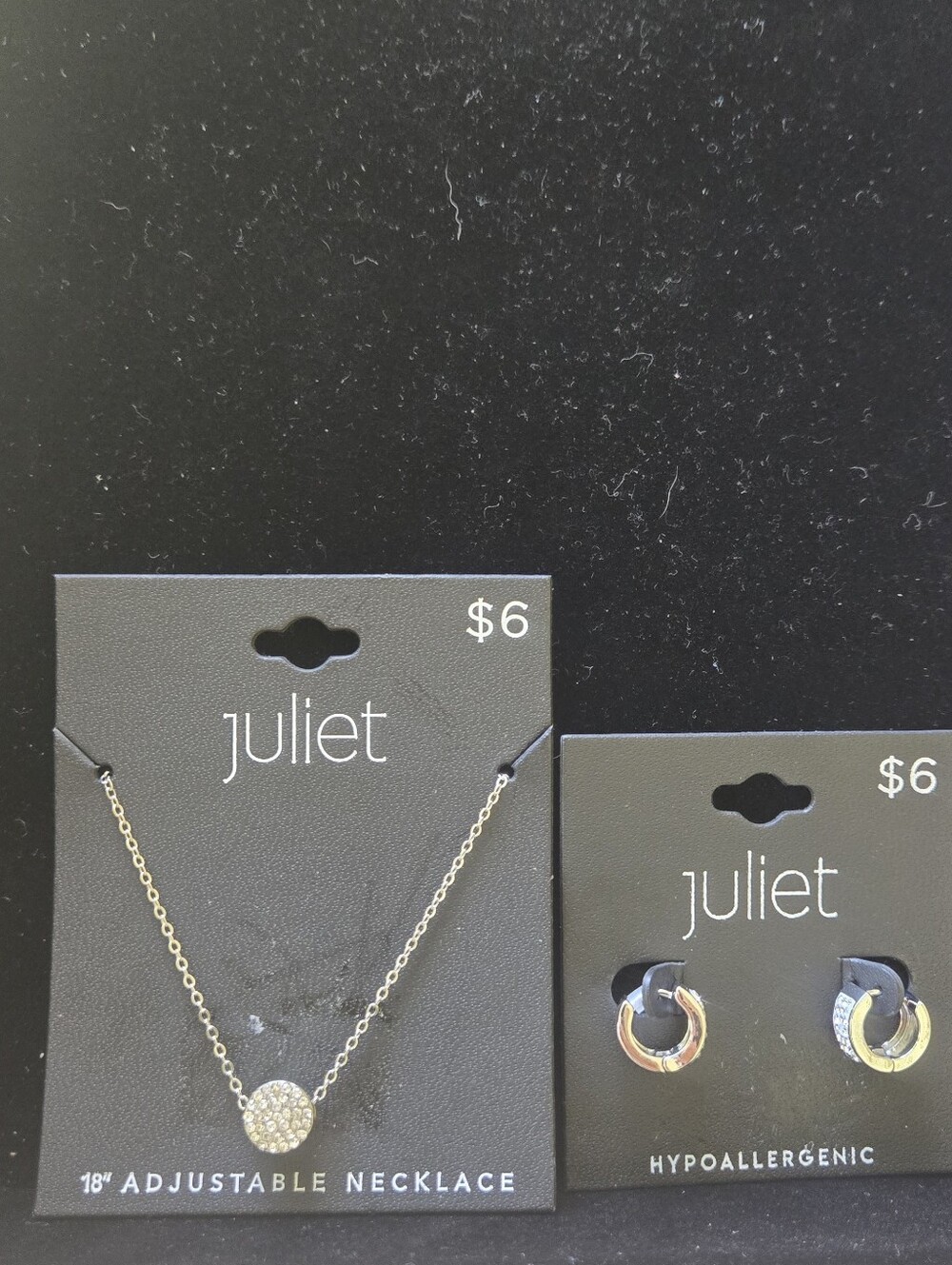 Juliet Gold-Tone Pave Disc Necklace - Gold